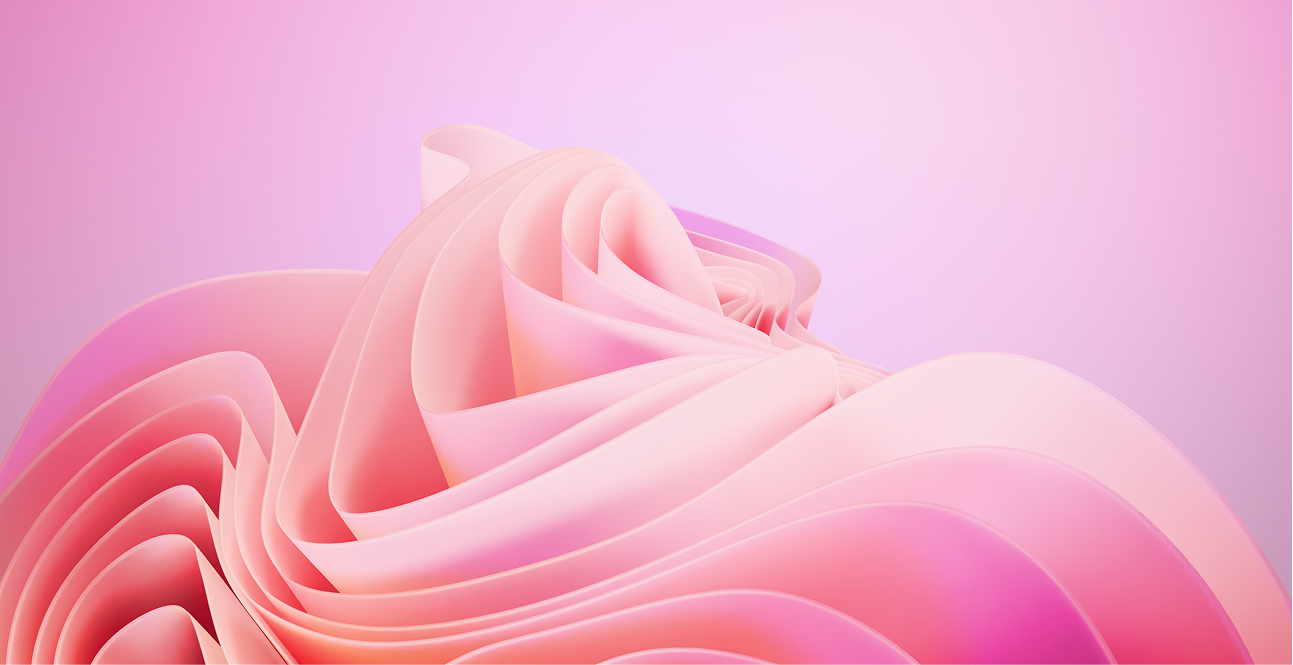Pink 3D wave